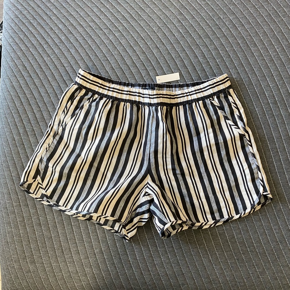 Madewell Striped Linen Shorts